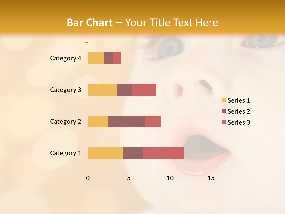 Newborn Amazed Toddler PowerPoint Template