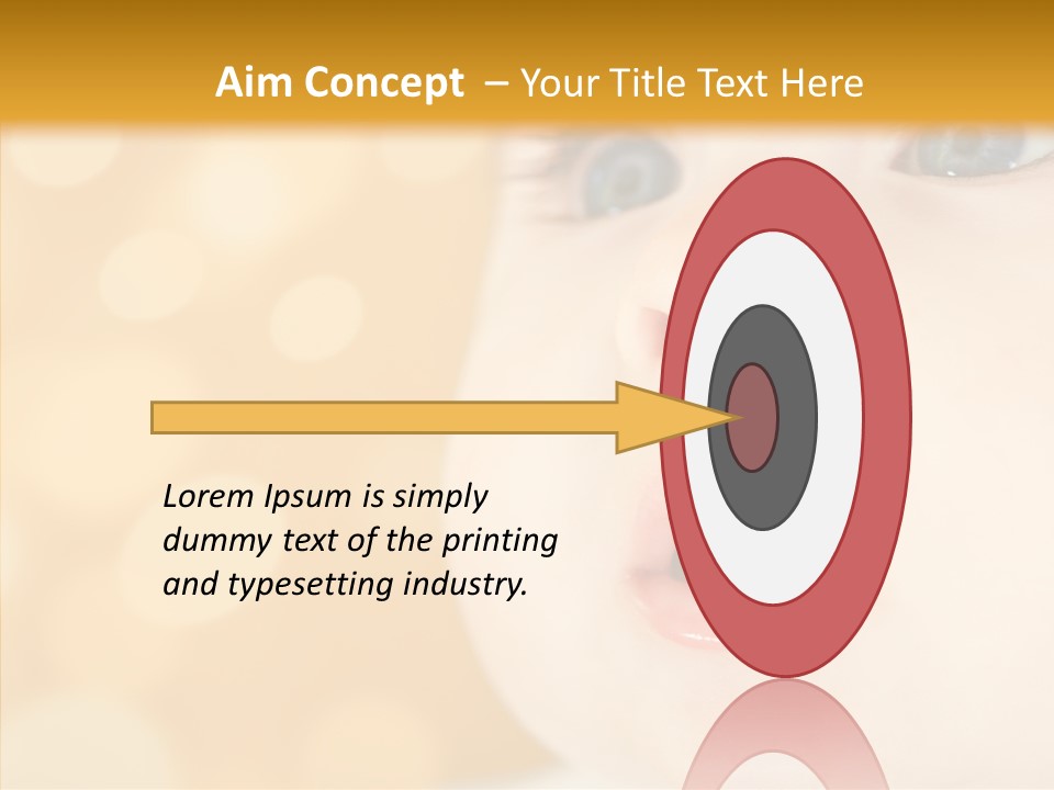 Newborn Amazed Toddler PowerPoint Template