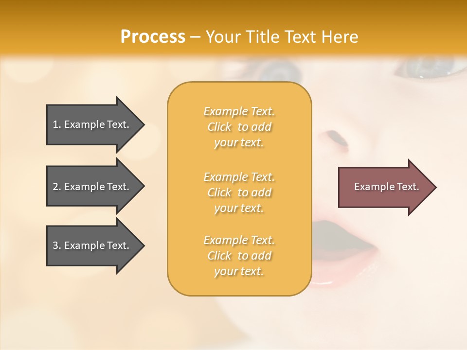 Newborn Amazed Toddler PowerPoint Template