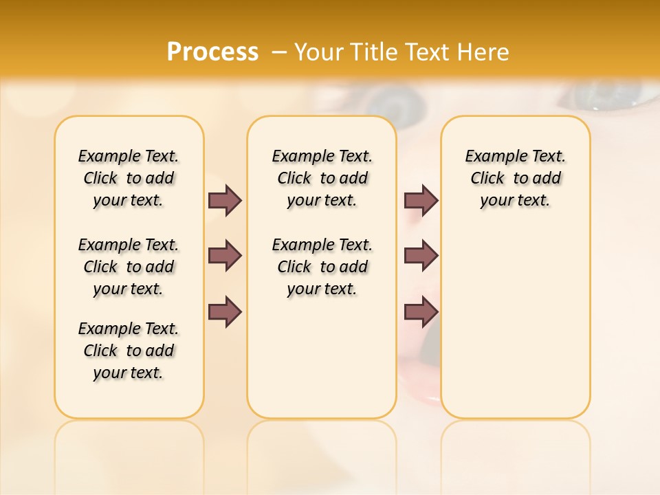 Newborn Amazed Toddler PowerPoint Template
