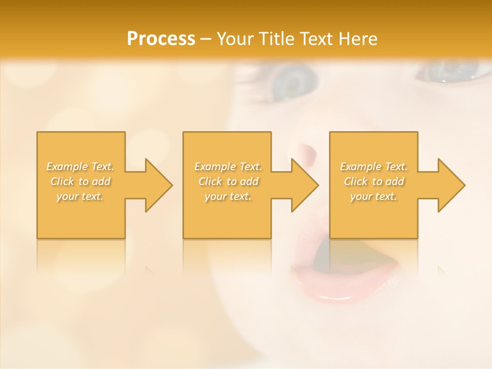 Newborn Amazed Toddler PowerPoint Template