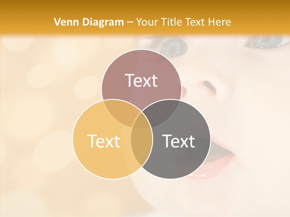 Newborn Amazed Toddler PowerPoint Template