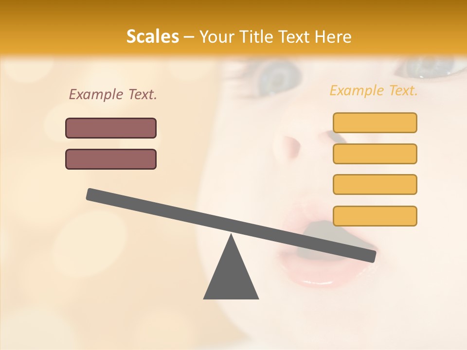 Newborn Amazed Toddler PowerPoint Template