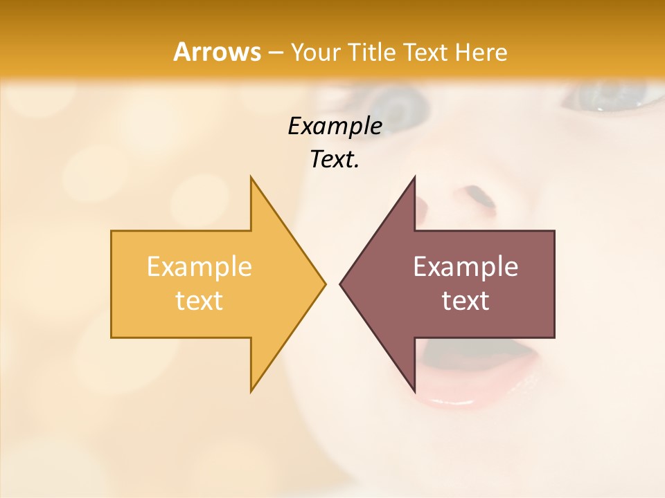 Newborn Amazed Toddler PowerPoint Template