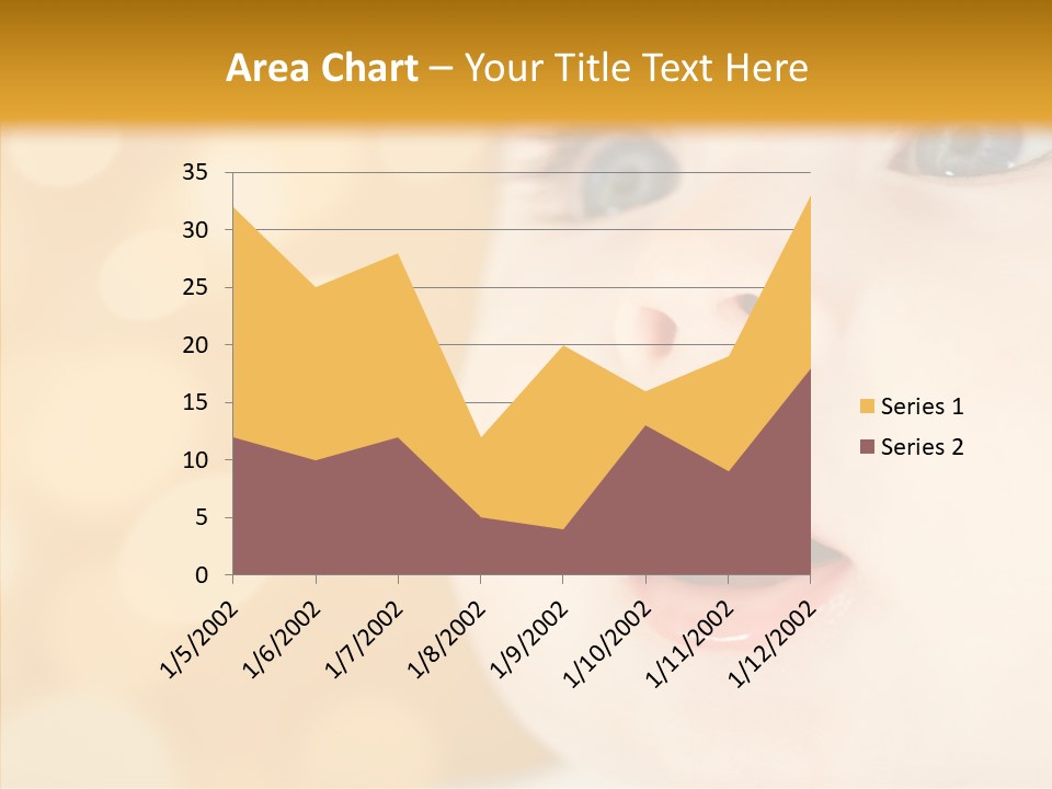 Newborn Amazed Toddler PowerPoint Template