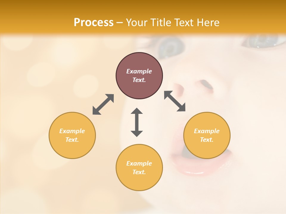 Newborn Amazed Toddler PowerPoint Template