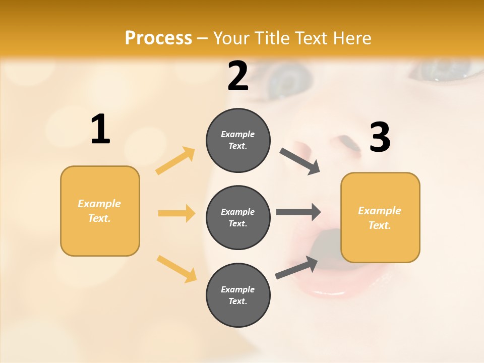 Newborn Amazed Toddler PowerPoint Template