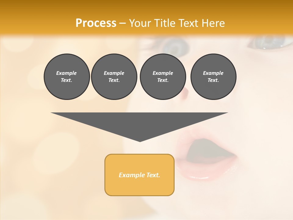 Newborn Amazed Toddler PowerPoint Template