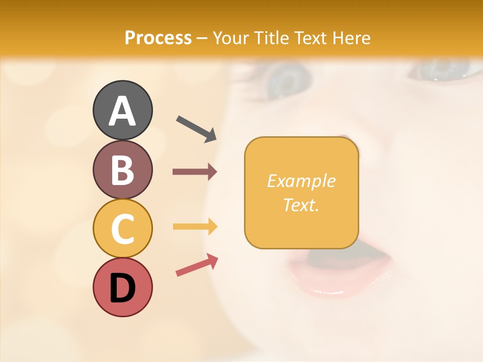 Newborn Amazed Toddler PowerPoint Template