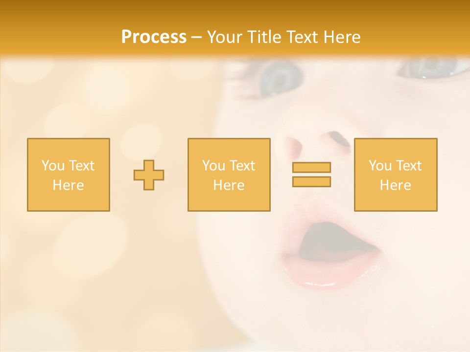 Newborn Amazed Toddler PowerPoint Template