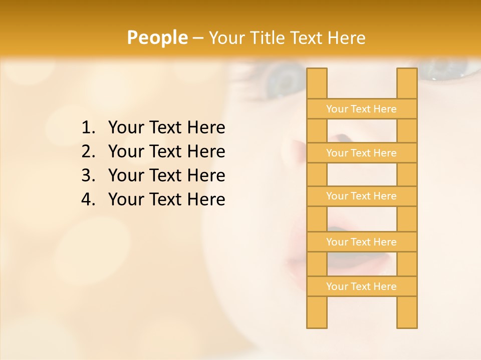 Newborn Amazed Toddler PowerPoint Template