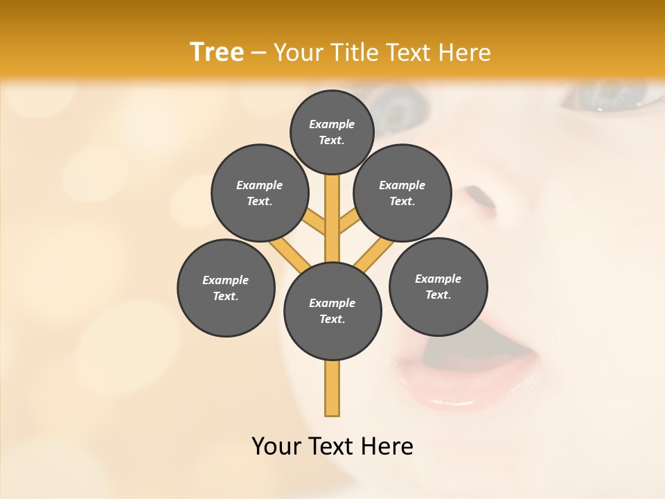 Newborn Amazed Toddler PowerPoint Template