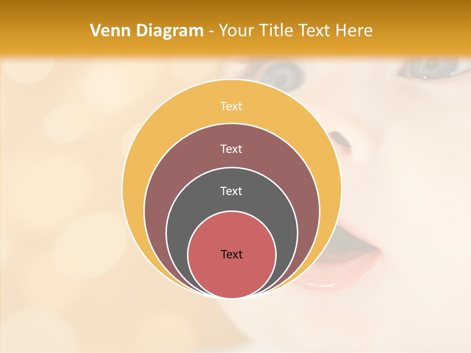 Newborn Amazed Toddler PowerPoint Template