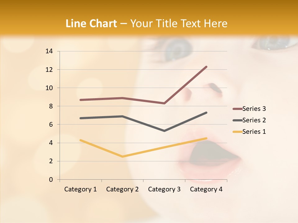 Newborn Amazed Toddler PowerPoint Template