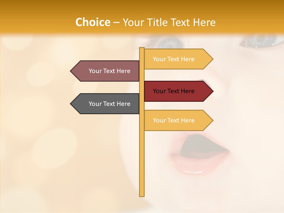 Newborn Amazed Toddler PowerPoint Template