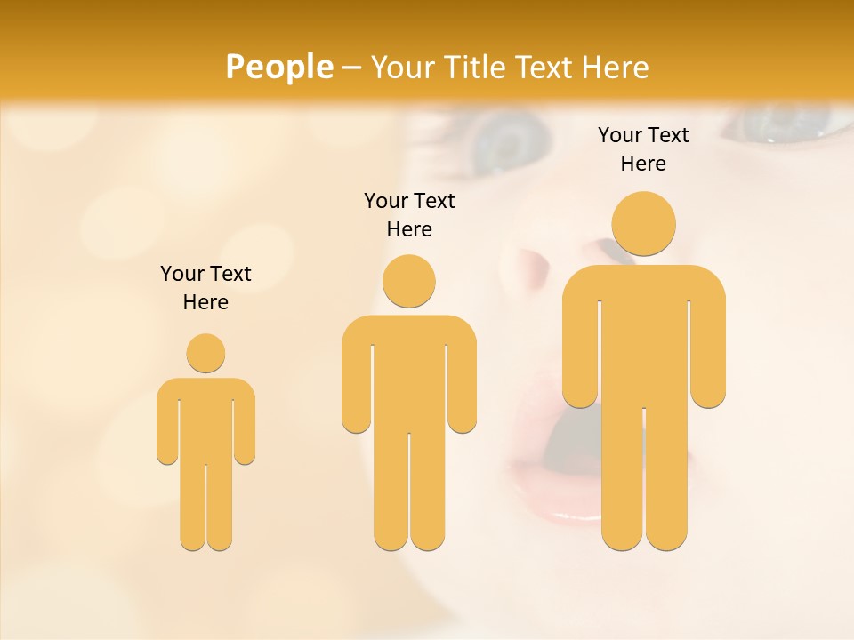 Newborn Amazed Toddler PowerPoint Template