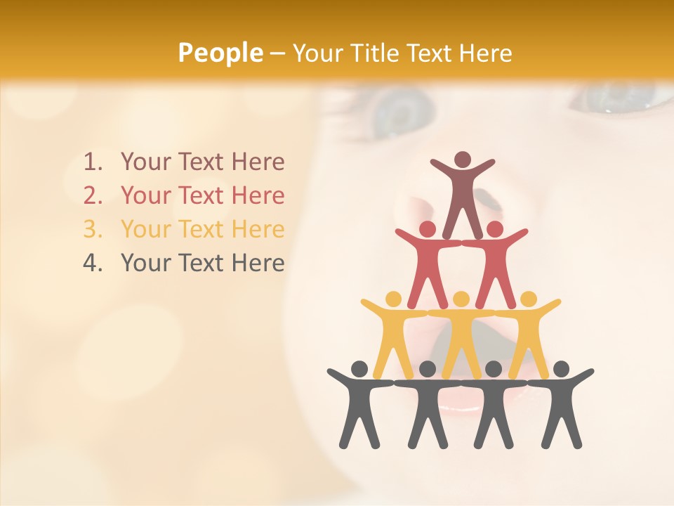 Newborn Amazed Toddler PowerPoint Template