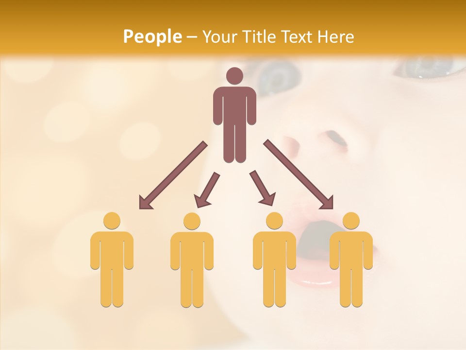 Newborn Amazed Toddler PowerPoint Template