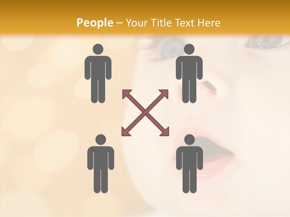 Newborn Amazed Toddler PowerPoint Template