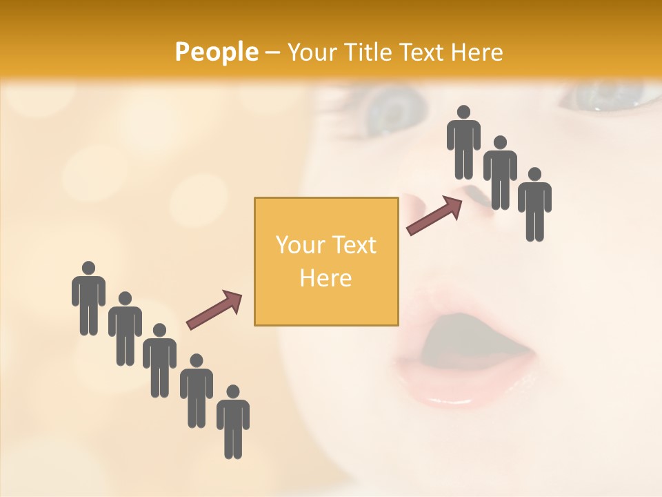 Newborn Amazed Toddler PowerPoint Template