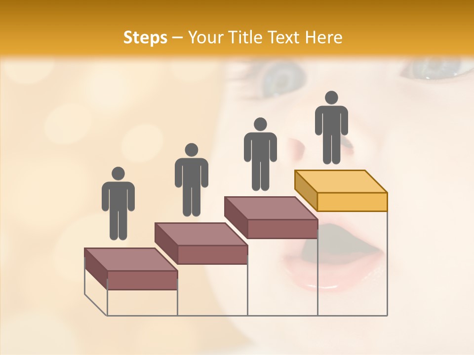 Newborn Amazed Toddler PowerPoint Template