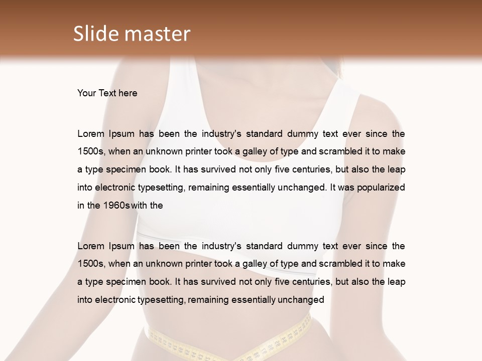 Woman Gymnastics Figure PowerPoint Template