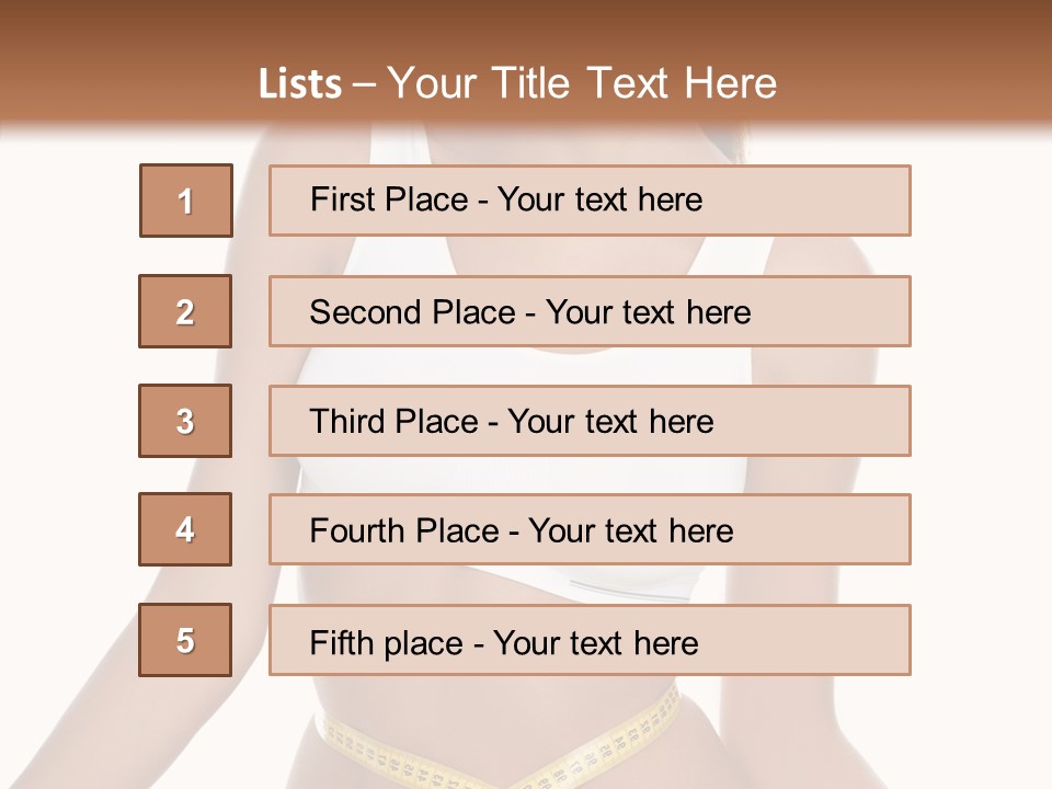 Woman Gymnastics Figure PowerPoint Template