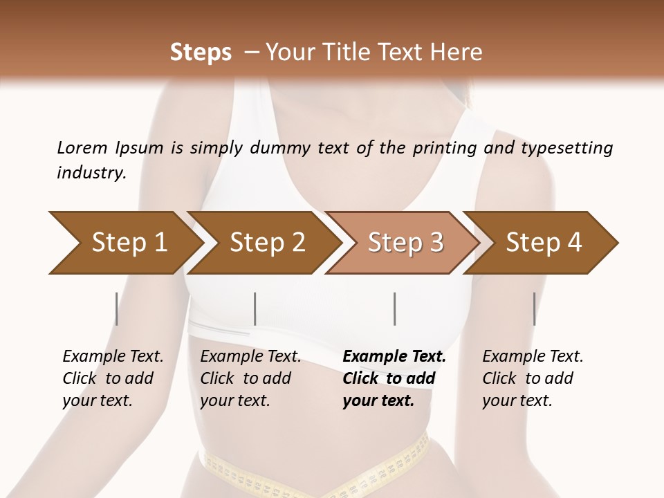 Woman Gymnastics Figure PowerPoint Template