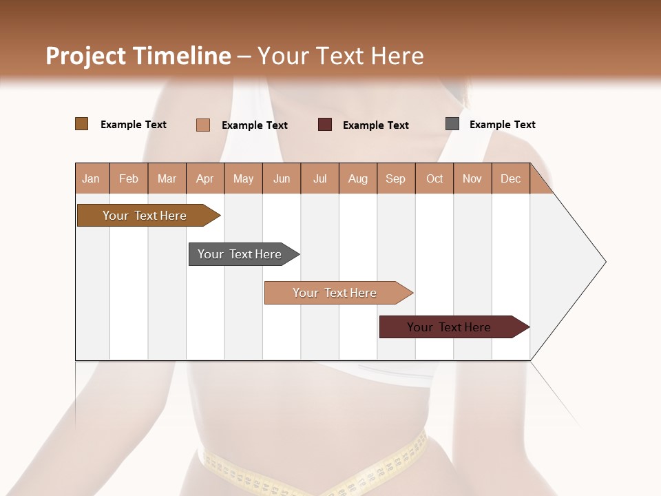 Woman Gymnastics Figure PowerPoint Template