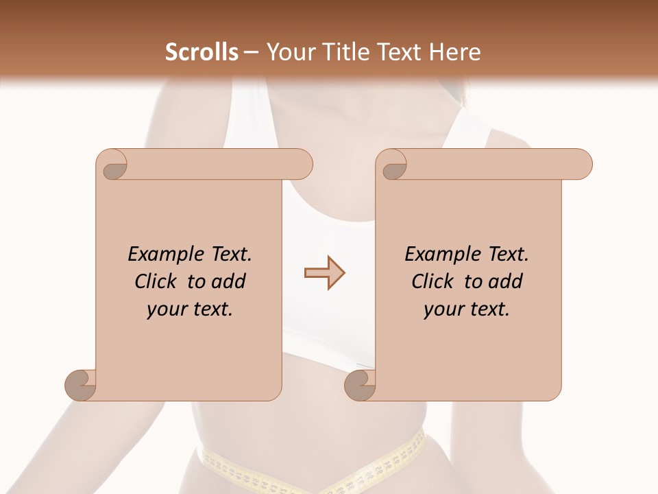 Woman Gymnastics Figure PowerPoint Template