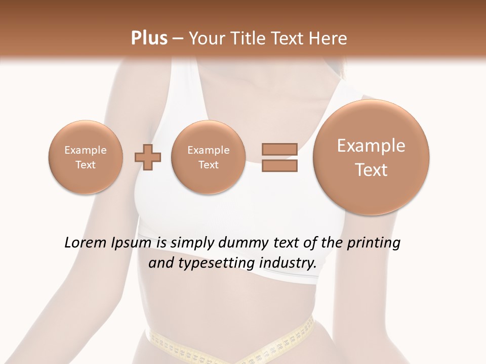 Woman Gymnastics Figure PowerPoint Template