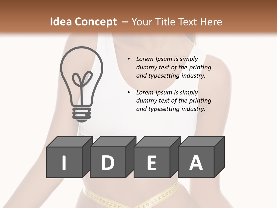 Woman Gymnastics Figure PowerPoint Template