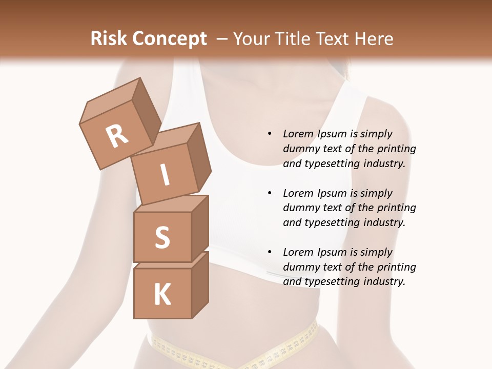 Woman Gymnastics Figure PowerPoint Template