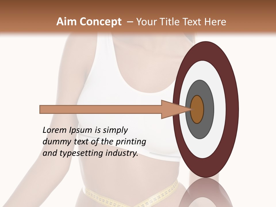 Woman Gymnastics Figure PowerPoint Template