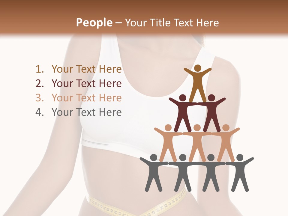 Woman Gymnastics Figure PowerPoint Template