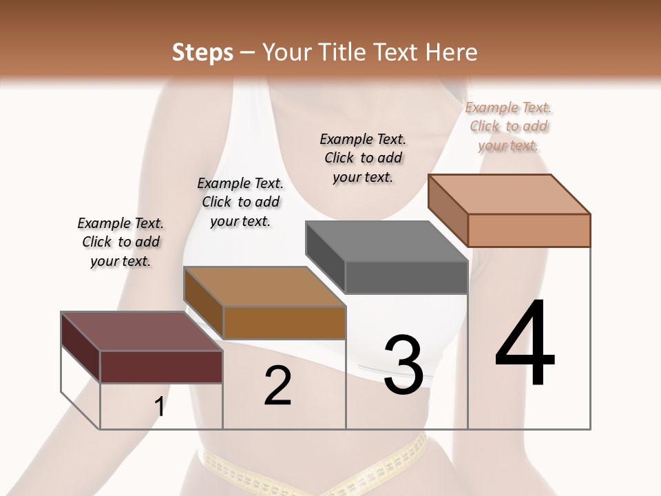 Woman Gymnastics Figure PowerPoint Template