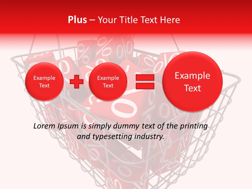 White Sold Mathematical PowerPoint Template