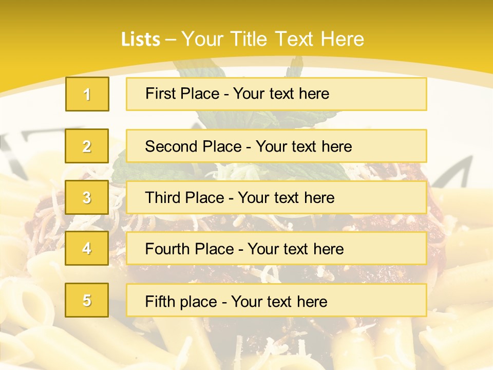 Garnish Macaroni Cook PowerPoint Template