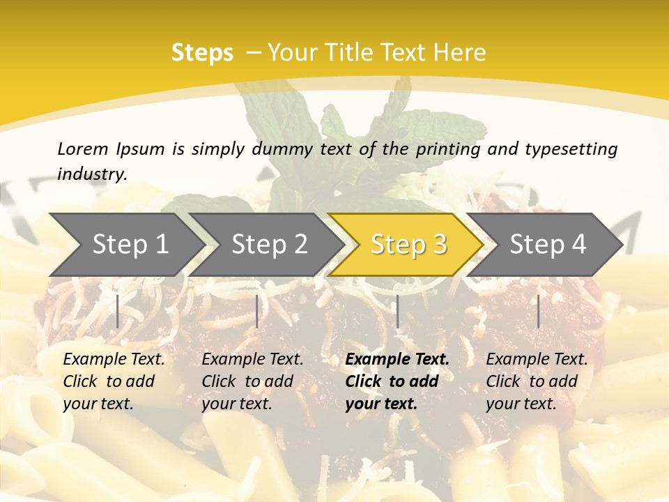 Garnish Macaroni Cook PowerPoint Template