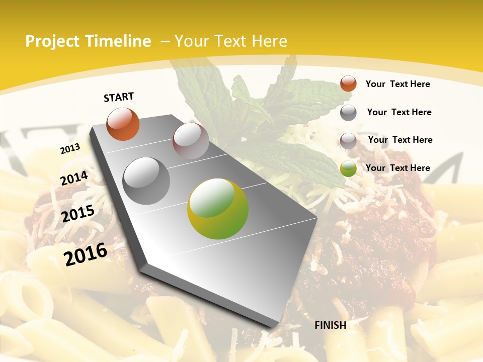 Garnish Macaroni Cook PowerPoint Template