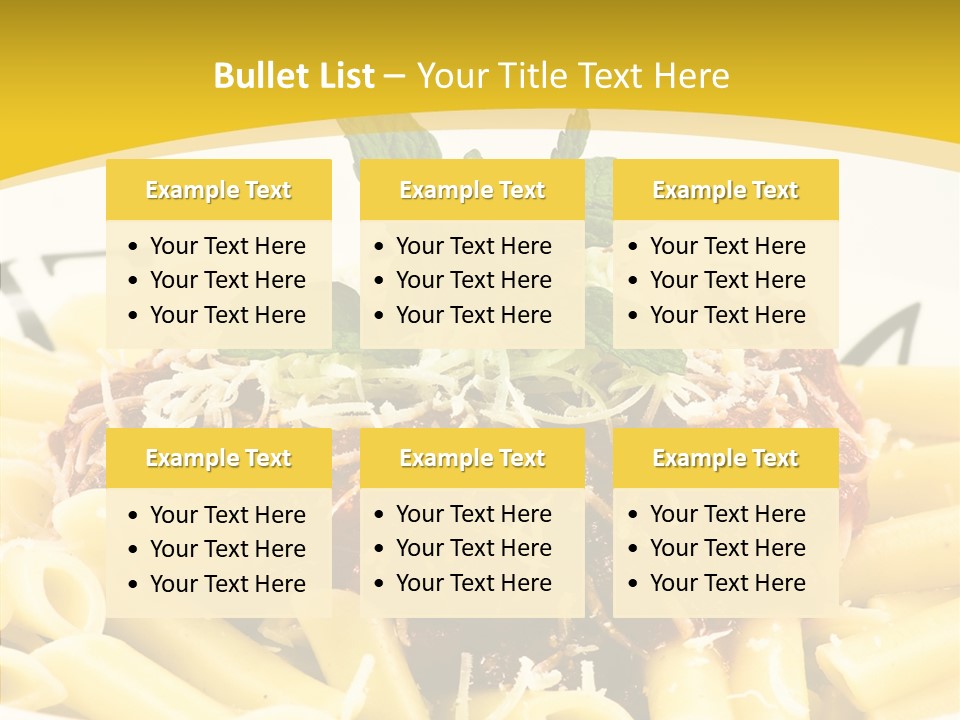 Garnish Macaroni Cook PowerPoint Template