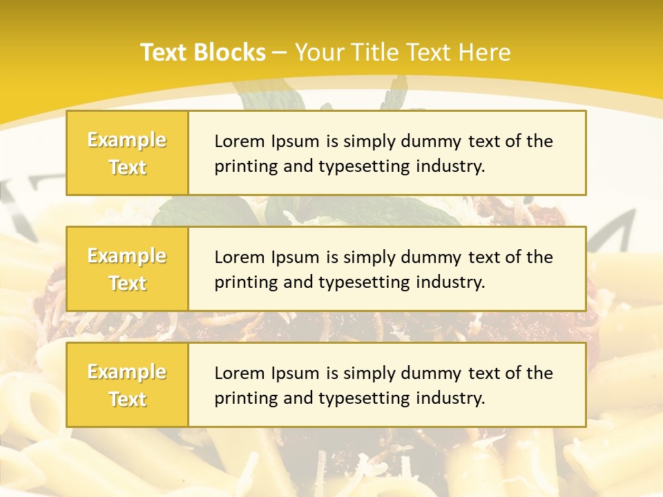 Garnish Macaroni Cook PowerPoint Template