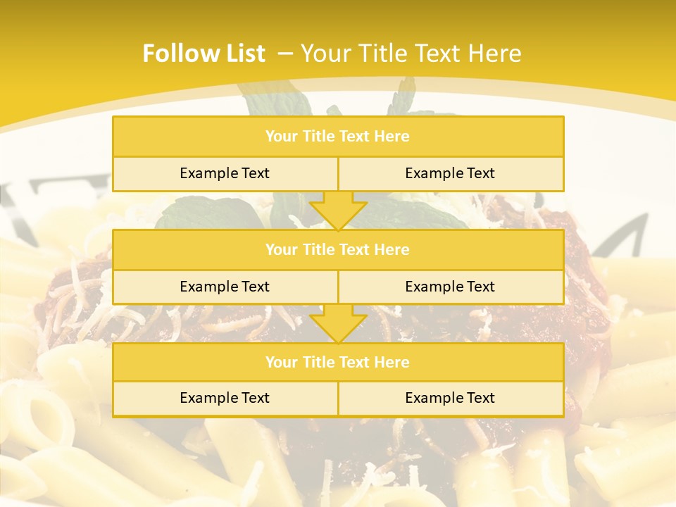 Garnish Macaroni Cook PowerPoint Template