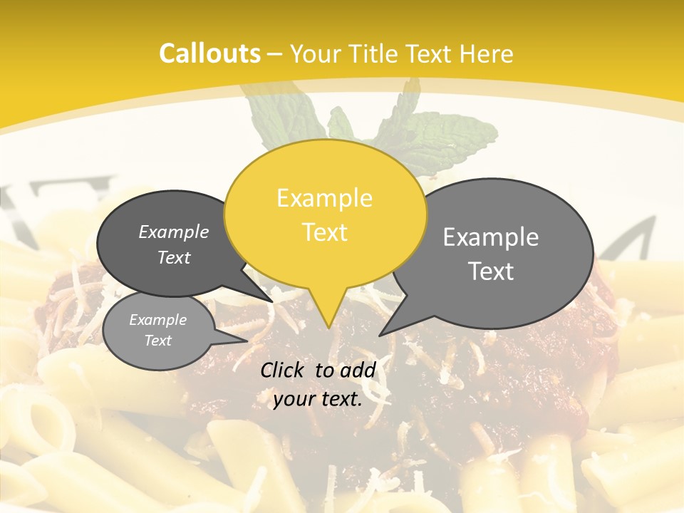 Garnish Macaroni Cook PowerPoint Template