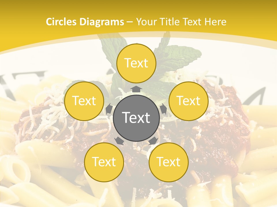 Garnish Macaroni Cook PowerPoint Template