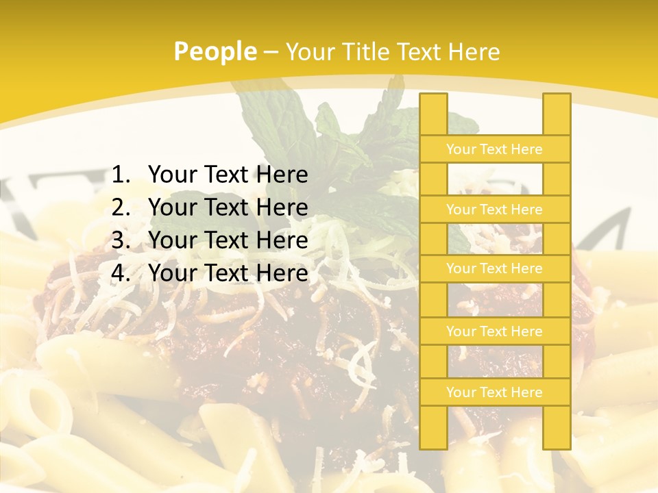 Garnish Macaroni Cook PowerPoint Template