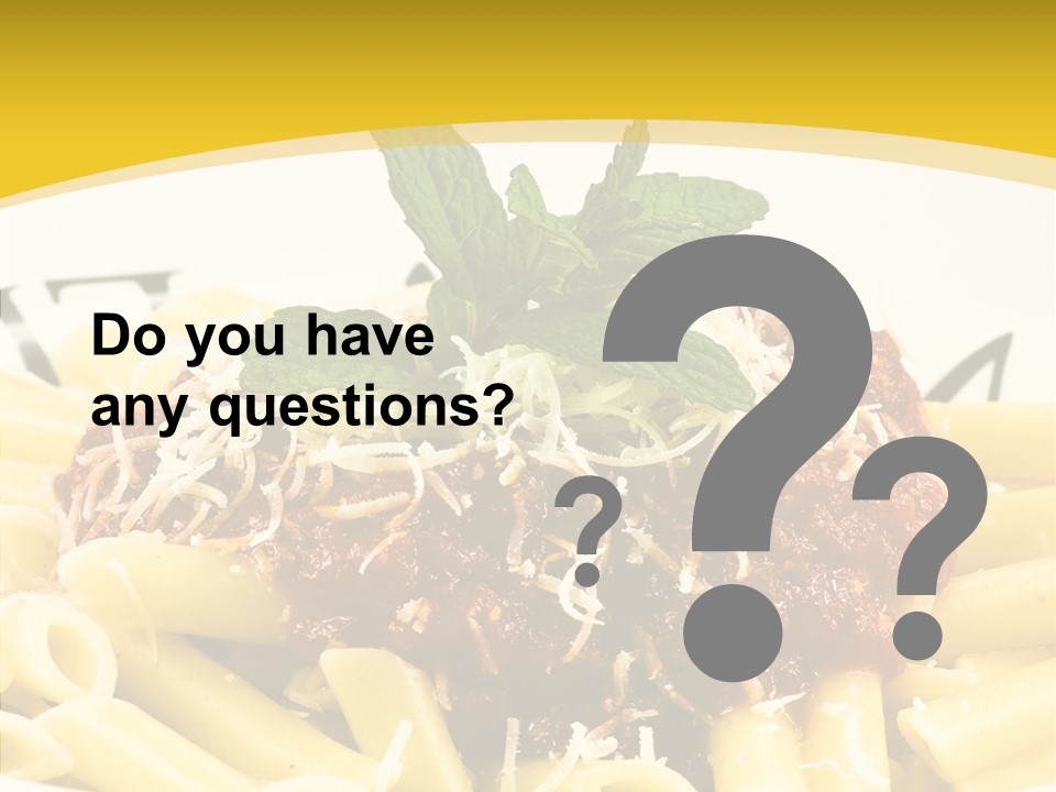 Garnish Macaroni Cook PowerPoint Template