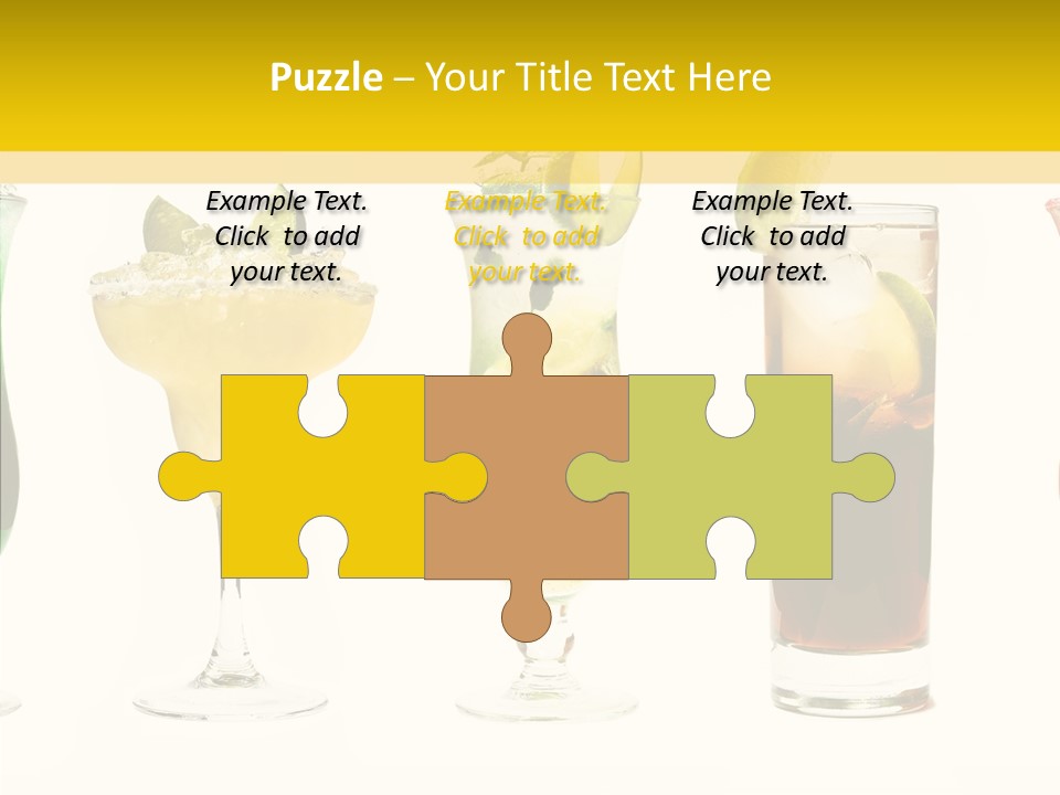 Mixing Frozen Rum PowerPoint Template