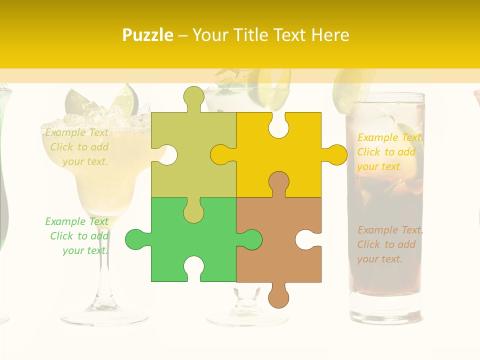 Mixing Frozen Rum PowerPoint Template