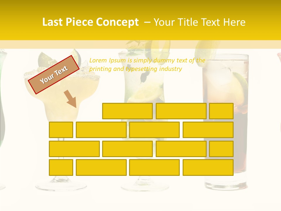 Mixing Frozen Rum PowerPoint Template
